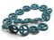 15 25mm Turquoise Blue Peace Symbol Dyed Synthetic Turquoise Stone Beads